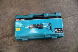 An as new Makita JR3061T 240v Reciprocating Saw.