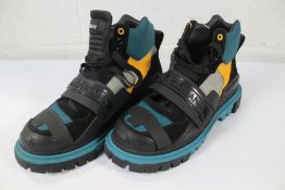 A pair of as new Dolce & Gabbana Colour Block Hiking Boots (EU 43, NO Box).