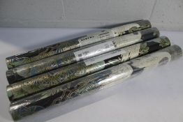 Four rolls of Coordonne Kuren Black Wallpaper 8706593.