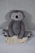 An as new Eco friendly soft 4lb custom weighted plush animal toy for Autism and anxiety