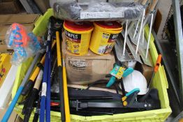 Miscellaneous tools and related to include Faithfull 14lb Digging Bars and a Roughneck Fencing Maul.