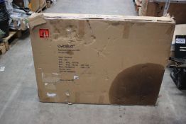 A Chicreat aluminium extension table in charcoal (127-180x77cm) (Outer box damaged).