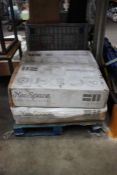 Four boxed Neo Space bedside cribs with carry bags.