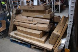 Miscellaneous flat-pack furniture and related.