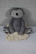 An as new Eco friendly soft 4lb custom weighted plush animal toy for Autism and anxiety