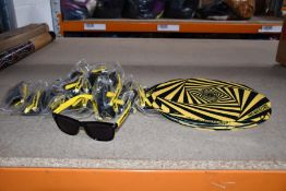 Fifteen Third Man Records Sunglasses and ten Third Man Records Tumbler Illusion Slipmats