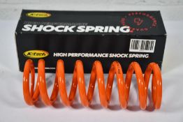 An as new boxed K - Tech high performance RCU shock spring 75N 2501g WP 50mm PDS Orange Ral 2009
