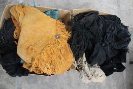 A quantity of assorted pre-owned Vintage American Style fringed jackets (Approximately 20).