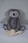 An as new Eco friendly soft 4lb custom weighted plush animal toy for Autism and anxiety