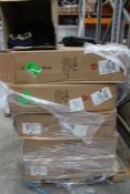 A pallet of as new miscellaneous items to include illuminated bathroom cabinets, knitted hats and el