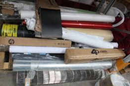 A quantity of miscellaneous reels and related items.