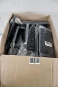 A large quantity of unbranded Silicone Air Fryer Baskets in Black, approximately 30, some outer pack