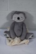 An as new Eco friendly soft 4lb custom weighted plush animal toy for Autism and anxiety