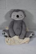 An as new Eco friendly soft 4lb custom weighted plush animal toy for Autism and anxiety