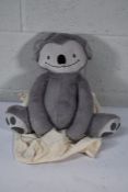 An as new Eco friendly soft 4lb custom weighted plush animal toy for Autism and anxiety