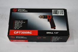 An as new CP7300RC Chicago Pneumatic 1/4″ Pistol Grip Air Drill