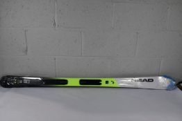 A pair of as new Head Supershape Team Easy ski's in white and yellow (147cm)