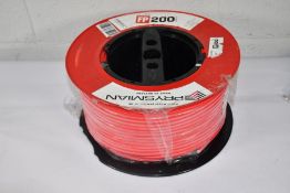 A Prysmian FP200H15 x 2Red C FP200 gold red 2 core + Earth Fire resistant cable 1.5mm 100m reel