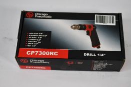 An as new CP7300RC Chicago Pneumatic 1/4″ Pistol Grip Air Drill