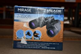 A boxed as new Meade Mirage 7 - 15 x 35 binoculars