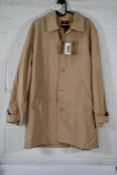 An A.P.C. Victor cotton-blend mac overcoat, size L
