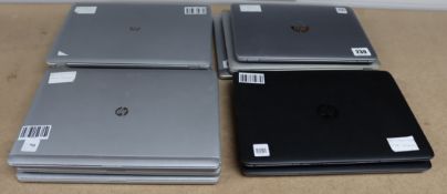 Eleven pre-owned HP laptops: 1 x NO HARD DRIVE INSTALLED: A pre-owned HP EliteBook 840 G2 14