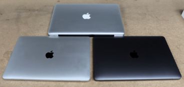 SOLD FOR PARTS: Three pre-owned Apple MacBooks sold for parts (All with HDD removed/ iCloud locked