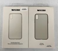 Sixty as new InCase Protective Clear Cover Cases for iPhone XR (EAN: 650450154046) and sixteen as ne