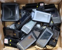 A quantity of assorted pre-owned mobile computers/barcode scanners (Sold as seen).