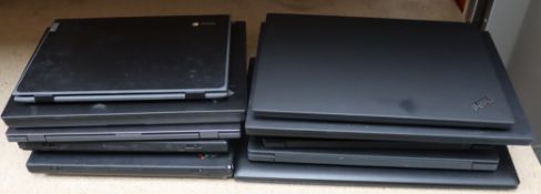 COLLECTION ONLY: A quantity of pre-owned Lenovo laptops sold for parts (All items with hard drives r