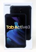 A boxed as new Samsung Galaxy Tab Active3 SM-T570 64GB in Black (Box sealed).
