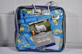 A new WeatheBeeta Comfitec essentials mesh II combo neck with seahorse print for horses