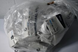 A quantity of Asics crew socks (Various sizes) (Approximately 25 packs).
