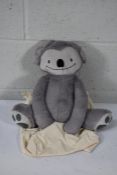 An as new Eco friendly soft 4lb custom weighted plush animal for Autism and anxiety