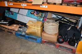 A quantity of miscellaneous sport and leisure related items