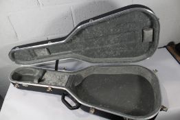 An as new Hiscox CL-B/S Standard Classical Guitar Case - Black/Silver.