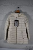 A Woolwich puffer coat (Size XS).