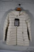 A Woolwich puffer coat (Size S).