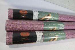 Three rolls of as new Coordonne Tweed Wallpaper (8983242, 1,06 x 10,5 cm).