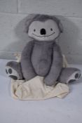 An as new Eco friendly soft 4lb custom weighted plush animal toy for Autism and anxiety