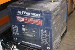 A boxed as new Jefferson 50L 2.0HP Compressor 8 Bar 230v