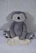 An as new Eco friendly soft 4lb custom weighted plush animal toy for Autism and anxiety