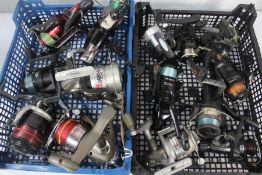 Fourteen assorted pre-owned fishing reels to include Grandeslam Specialist SX70 and Vigor RD5000.