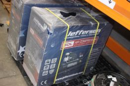 A boxed as new Jefferson 50L 2.0HP Compressor 8 Bar 230v
