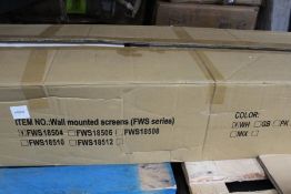 An Ocura 6 Panel Mobile Folding Screen - white.