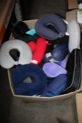 A large quantity of Travel Neck Pillows and Related, pre-owned (Approximately 50 Items).