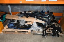 Miscellaneous fitness machine parts and related (Sold as spare parts, viewing recommended).