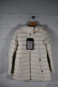 A Woolwich puffer coat (Size S).