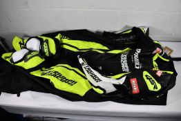 An as Team Triumph 4SR Racing Suit (custom made for Harry Truelove No. 4).