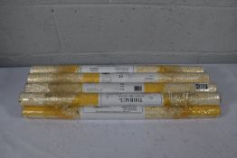 Eight rolls of as new Thibaut Mulberry Tree Wallpaper (yellow - T10605).